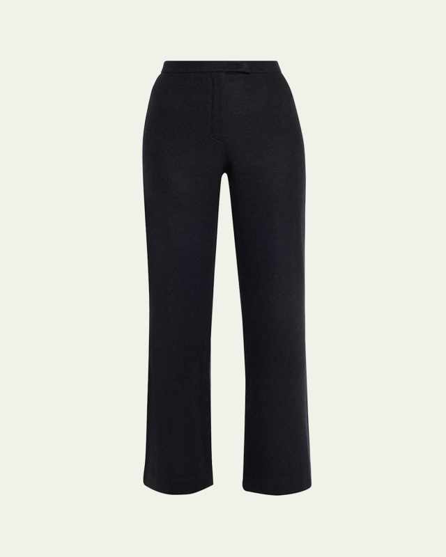 Robin Wool-Cashmere Straight-Leg Pants